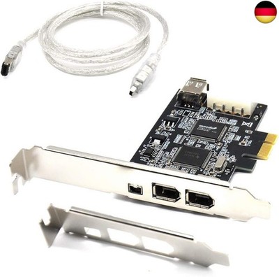 PCIe Firewire-Karte für Windows 10, IEEE 1394 PCI-Express-Controller, 4 