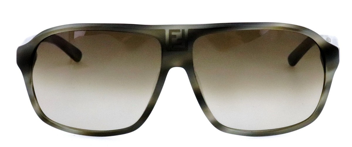 New FENDI FS5040M 065 60mm Gray Havana Pilot Sunglasses Italy