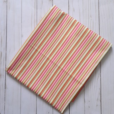 Oh My Dog by Lori Gardner for moda Fabrics Cotton Stripe Fabric Pink Green 1yd