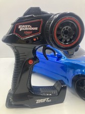 JADA 1/10 Fast Furious Turbo Drift RC Car w/ Controller Blue w/ White Stripe