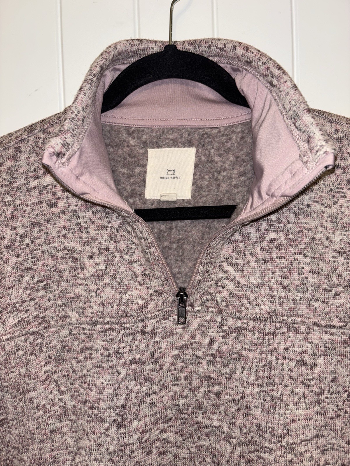 Thread And Supply Madison Pullover Heather Pink - image 4