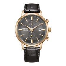 CITIZEN Herren Armbanduhr CA7067-11H Solar Eco-Drive Lederarmband 42mm B-Ware