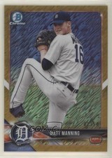 2018 Bowman Chrome Prospects Gold Shimmer Refractor 42/50 Matt Manning 0c6