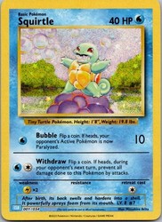Squirtle 001/034 Trading Card Game Classic Holo