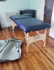 Master Massage Table Blue With Carry Case