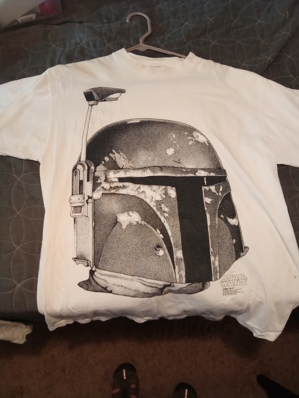 Vintage 1995 Star Wars Boba Fett Shirt Changes XL Lucasfilm USA