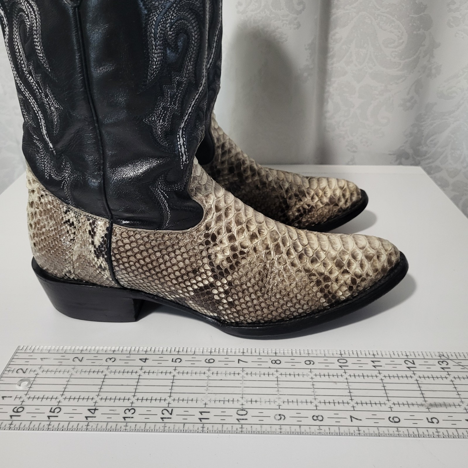 JB Dillon Reserve Python Men's Leather Western Co… - image 14