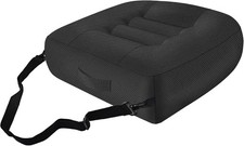Car Booster Bandage Seat Cushion for Short Adults Thick Breathable Mesh Height A