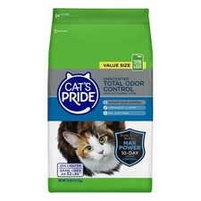 Total Odor Control Unscented Cat Litter 24lb Bag