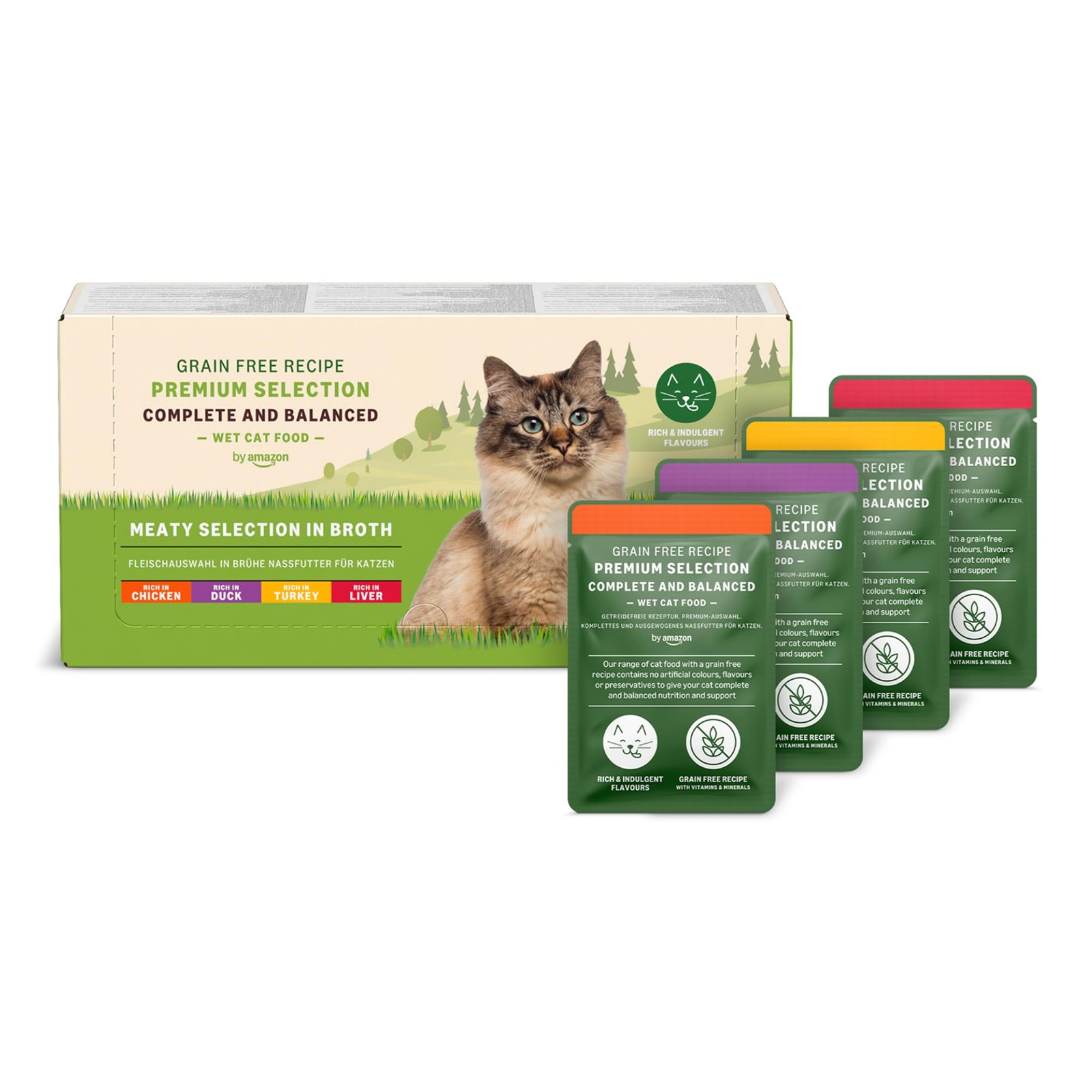 Cibo Umido Gatti Amazon Carne Grain Free: Amore in Ogni Bustina