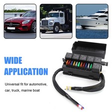 Relay Box with 6pcs 4Pin Relays 11pcs ATC/ATO Blade for Auto Car Marine Boat USA