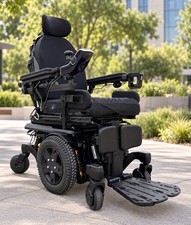 Quantum Edge 3 Stretto Rehab Powerchair w/ iLevel Seat Elevation, Tilt &...