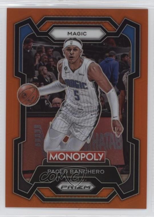 2023-24 Panini Prizm Monopoly Orange Prizm 55/124 Paolo Banchero #64 0g7i
