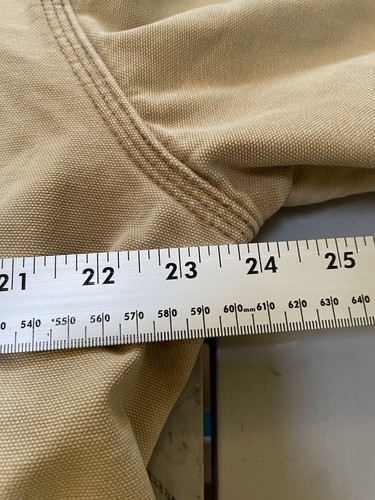 Vintage Carhartt Tan Canvas Blanket Lined Work Detroit Jacket M/L by Carhartt, $199.99 - Photo 9
