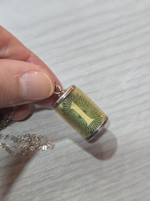 Notfall 1 Pfund Schein Charm/Anhänger und Silberkette 60er Jahre 