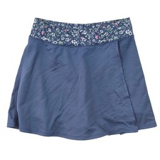 OshKosh Bgosh Girls Navy Blue Floral Waistband Skort Size 12 3P859910
