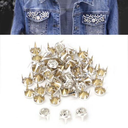 Rhinestone Rivets Claws for Rhinestones DIY 7MM Leather Claw Rivets 50PCS Rhi...