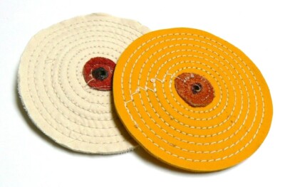 Jewelers Buffs Knife Edge White & Yellow 5'' Jewelry Polishing Set of 2 Pcs