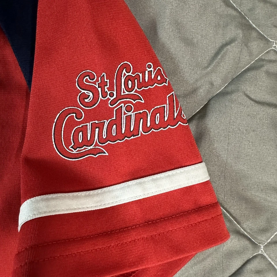 Camiseta Adidas Cardenales de San Luis Niños Mediana Roja David Freese MLB Béisbol Foto 3 de 4