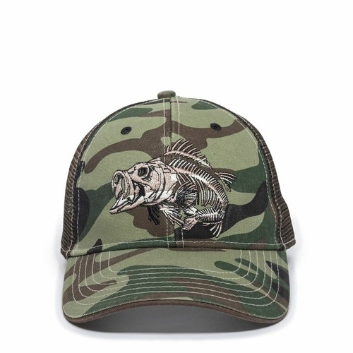Outdoor Cap Generic Camo Bone Fish 