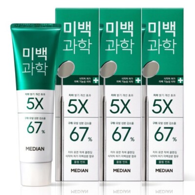 MEDIAN Whitening Science Toothpaste 100g 3EA Real effective whitening toothpaste