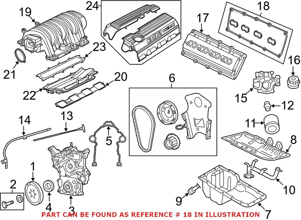 Junta de bujía Mopar genuina OEM para cargador Durango Grand Cherokee 1500 2500 Foto 2 de 2
