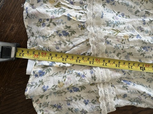 Blu Pepper Babydoll Präriekleid mit Blumenmuster Größe Small weiß - Bild 7 von 7