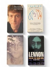 Lot of 4 John Lennon VHS Tapes, The Day the Music Died The Death Reports Imagine