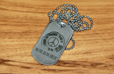 Metal Gear Solid Peace Wlker Rare Promo Dog Tag Necklace PSP PS3