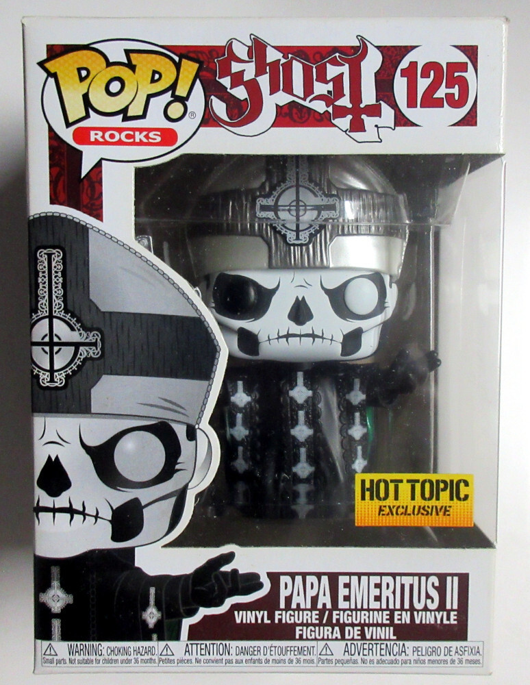 Funko Pop Rocks #125 Papa Emeritus Ii Figure Ghost Music Hot Topic Vaulted Rare