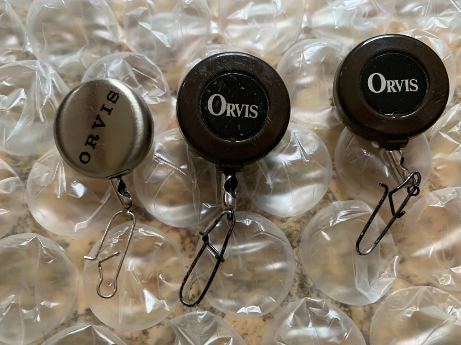 Vintage Orvis Zingers – Set of 3 – Fly Fishing Vest Retractors