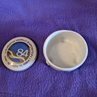 Vintage World Exposition 1984 Louisiana Trinket Box w/ Lid Small Round 2"x2.25" — photo 9