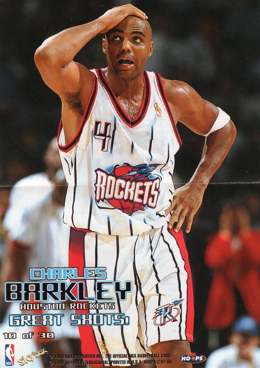 1997-98 NBA Hoops Charles Barkley Great Shots Mini Poster #10