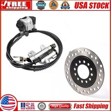 Rear Disc Brake Hydraulic Cylinder Caliper  Disc Rotor For ATV GO Kart Trike