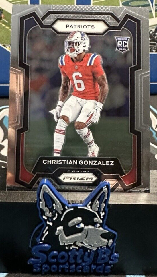 2023 Panini Prizm - Rookies #369 Christian Gonzalez (RC) - Patriots
