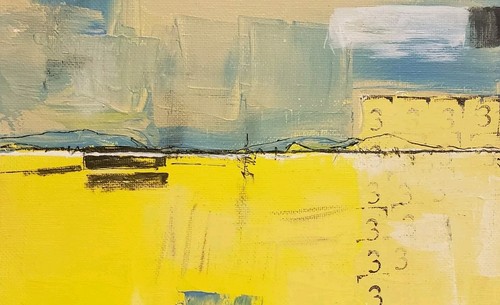 No.640 Original Abstract Modern Minimal Contemporary Painting By K.A.Davis - Picture 5 of 12