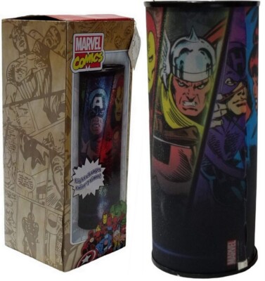 Westland Giftware Marvel Avengers Battery Operated Cylindrical Nightlight - NiB