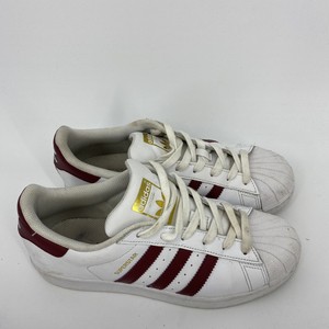 adidas shell toe red stripes