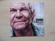 Matthias Reim autograph signed CD booklet "MR20"