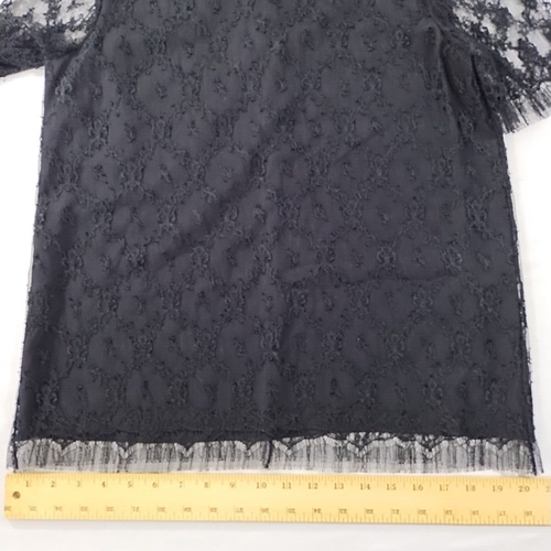 Camisa Top Adam Lippes Para Mujer 4 Forrados Seda Superposición Encaje Transparente - Imagen 5 de 11