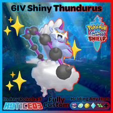 ✨ Ultra SHINY 6IV THUNDURUS ✨ Pokemon SWORD and SHIELD lv100 Incarnate Legendary