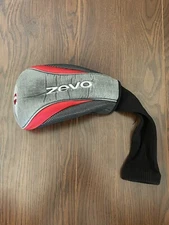 ZEVO Driver Golf Club Head Cover Black/Red/Silver