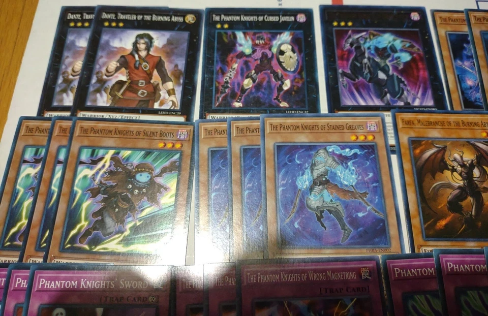 YuGiOh Cards Phantom Knights Deck Core Dante Traveler, Burning Abyss, Trap Spell - Image 2 of 4