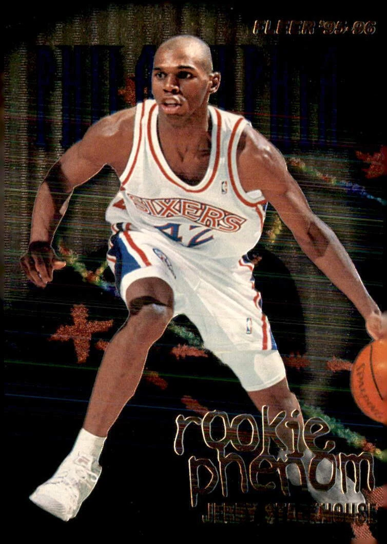 1995-96 Fleer #7 Jerry Stackhouse Rookie Phenom Hot Pack