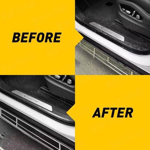 Car Accessories Door Plate Sill Scuff Cover Anti Scratch Decal Sticker Protector - Picture 15 of 18