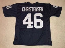 Todd Christensen UNSIGNED CUSTOM Sewn Stitched Black Jersey - M, L, XL, 2XL