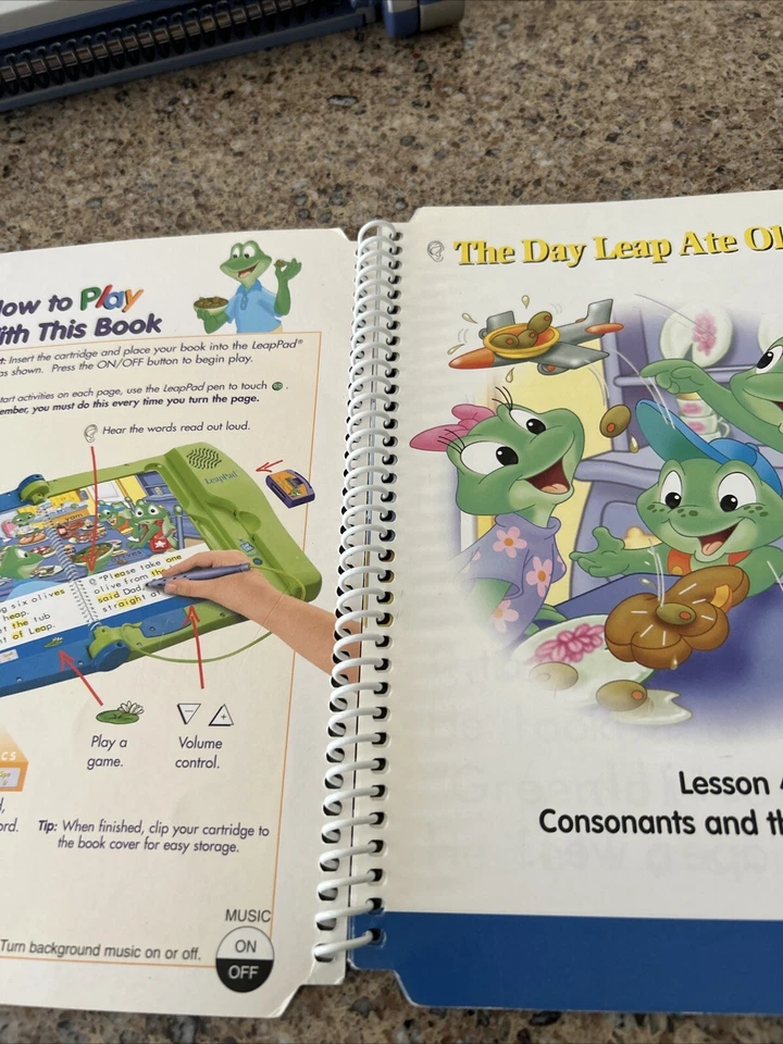 LeapFrog LeapPad Leap 1 Preschool - Grade 1 Phonics Lesson 4 Consonants And Vowe - Image 4 of 4
