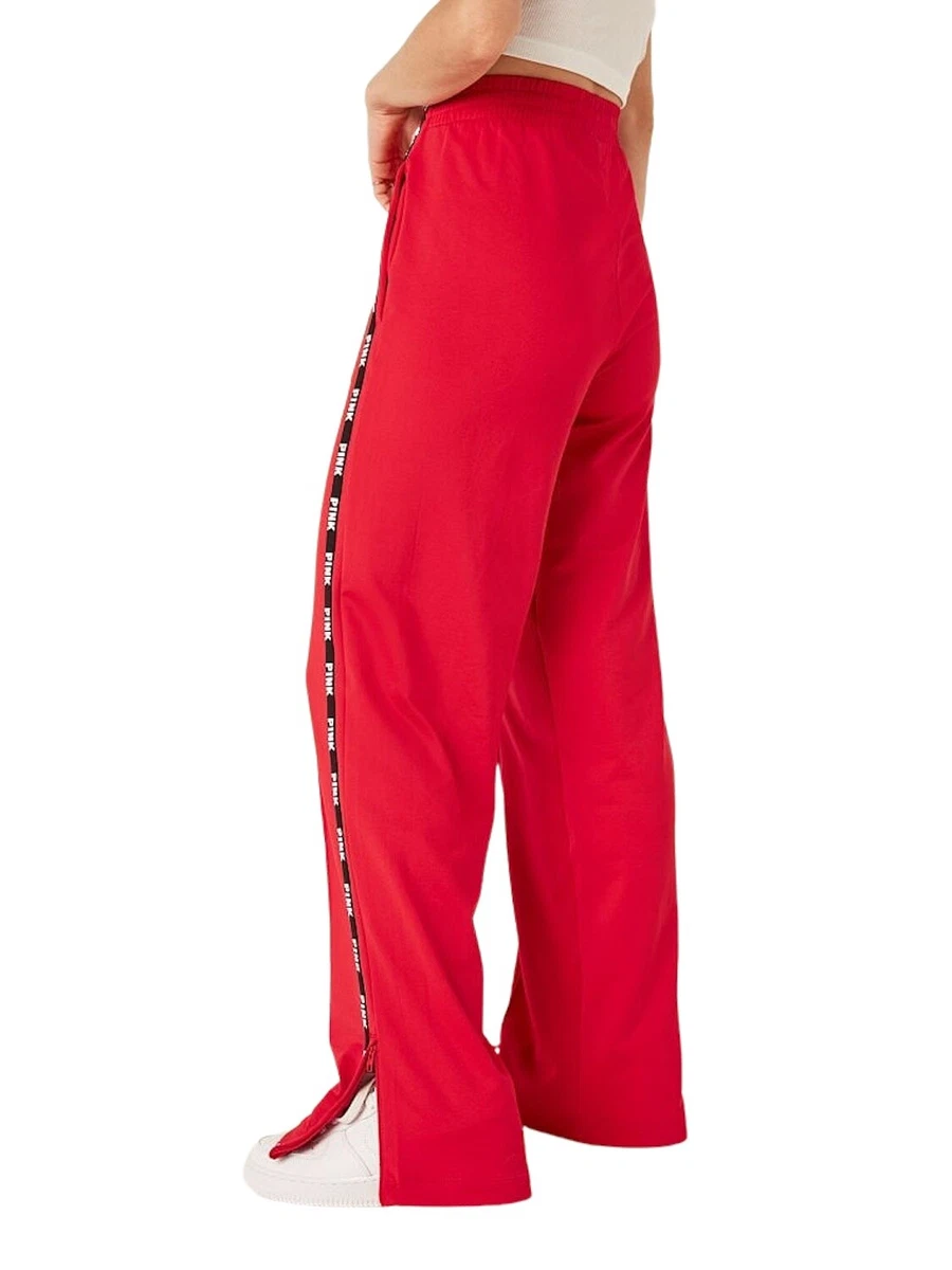 Women Wide Leg Track Pants with Side Taping