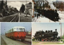 TRAINS, LOCOMOTIVES RAILWAY TRANSPORT TRAMS 300 MODERN Postcards (L3132)