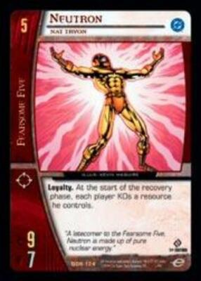 VS System: Neutron, Nat Tryon [Played] VS: DC Origins TCG CCG Classic Marvel DC